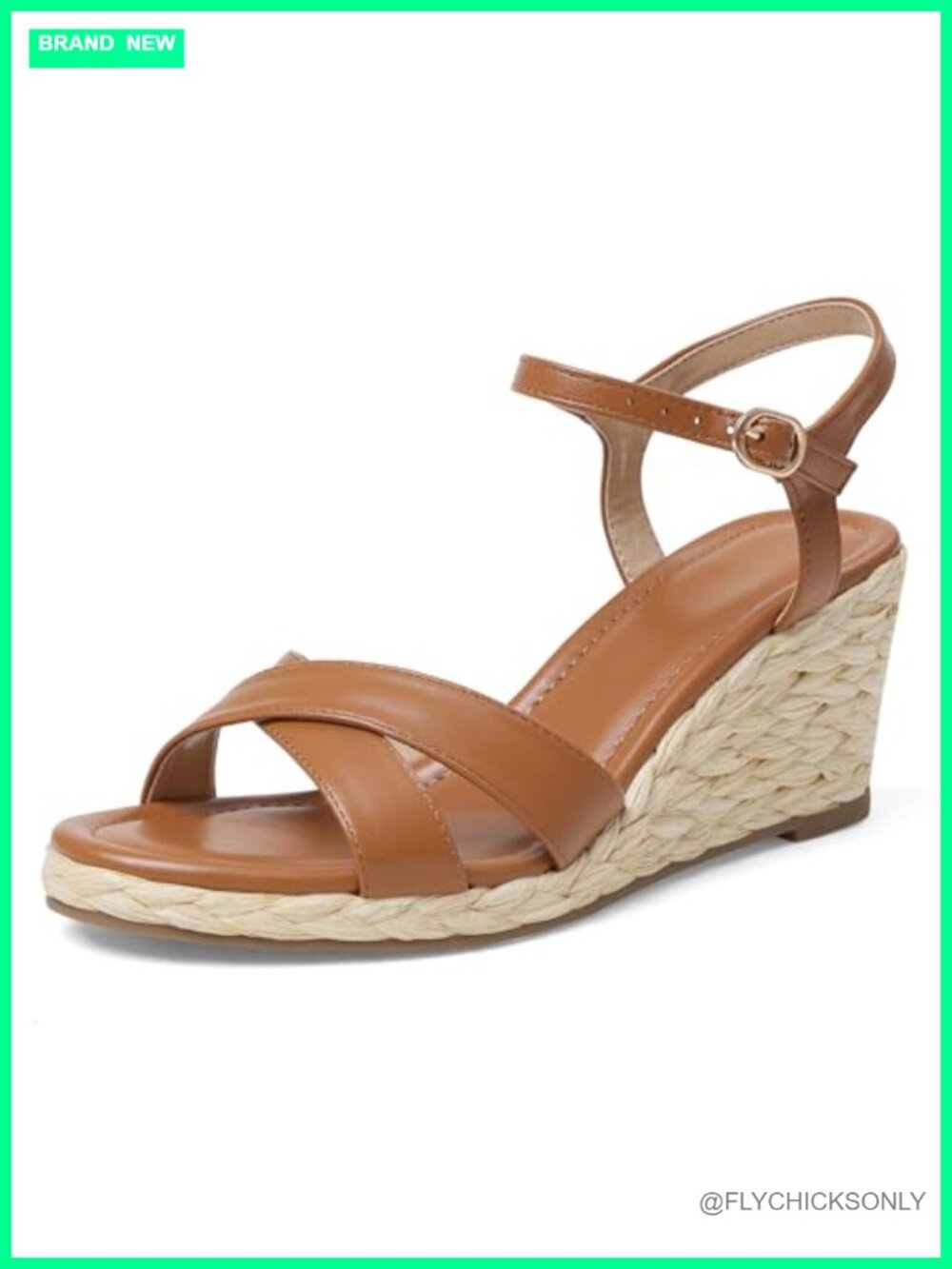 Womens Espadrille Wedge Sandals Raffia Platform Ankle Strap Open Toe